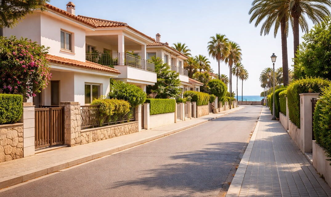 calle residencial en Cambrils con vivienda donde se requiere servicio de cerrajería