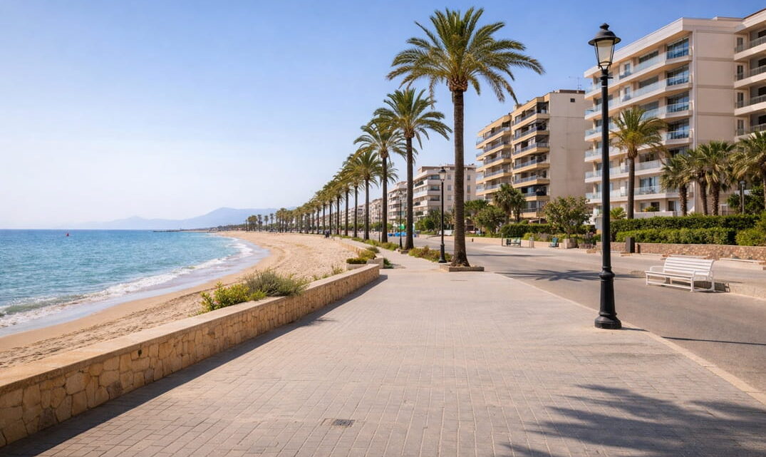 zona cercana a la playa en La Pineda con viviendas donde se requiere cerrajero