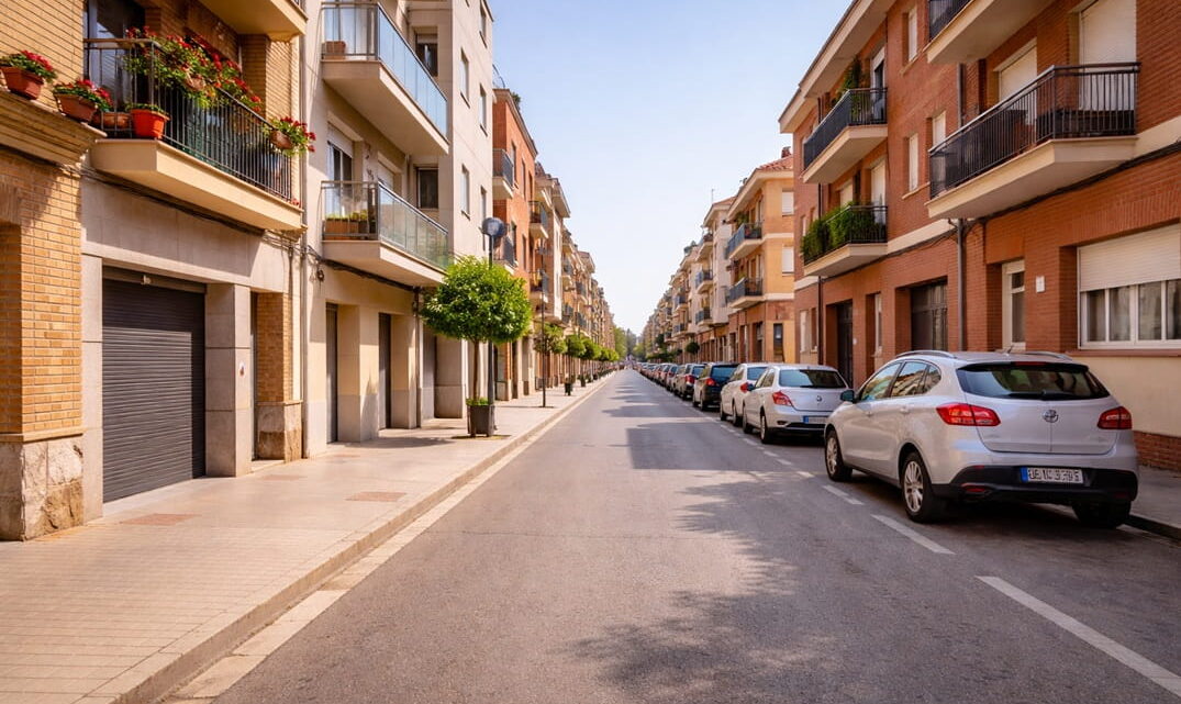 calle urbana en Vila-seca con viviendas donde se presta servicio de cerrajería